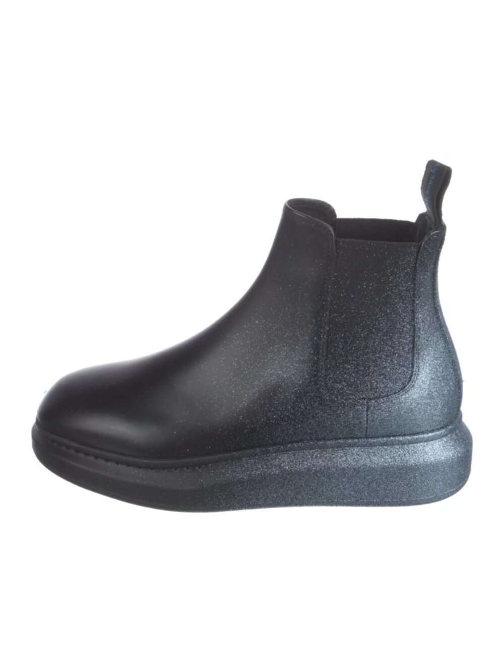 Alexander McQueen Black Leather Chelsea Boots EU 39.5